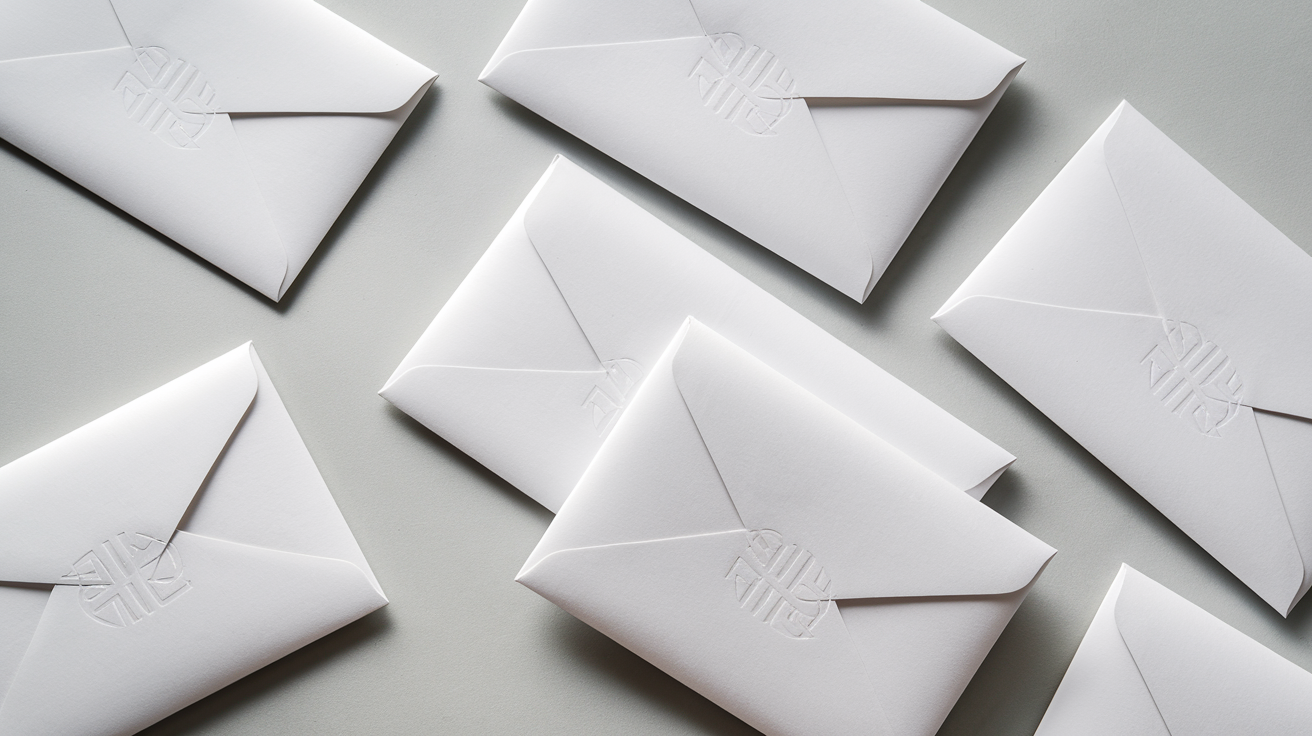 DL poslovne kuverte z logotipom — tisk kuvert amerikanke