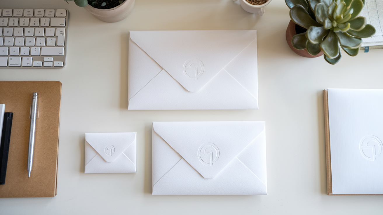 Različni formati kuvert — DL amerikanka, C5 in C4 ovojnice